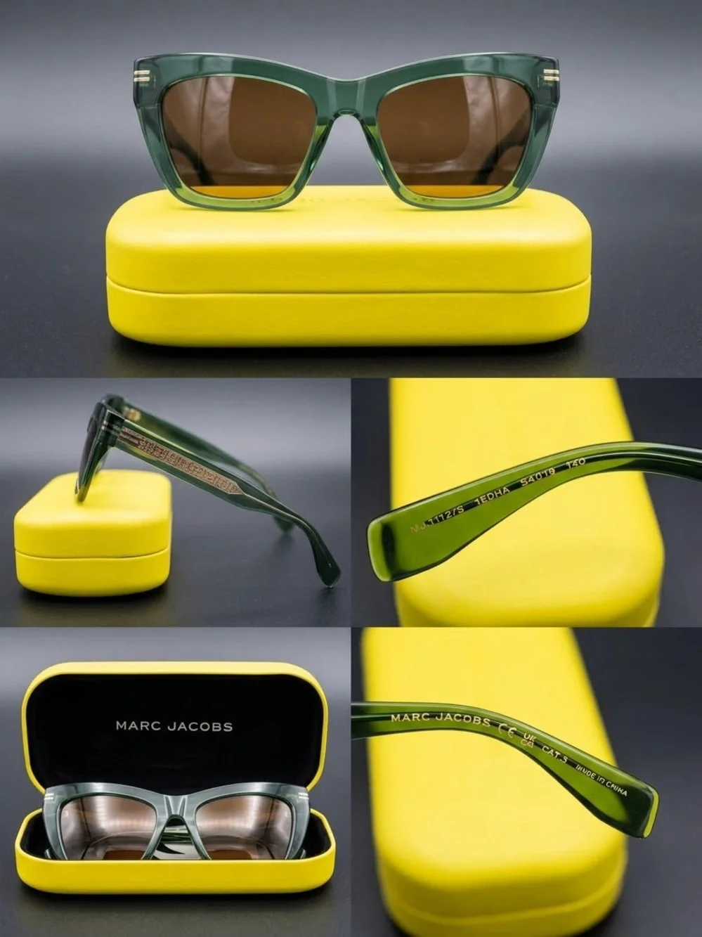 🆕 Marc Jacobs Translucent Green Wayfarer Square Shades
